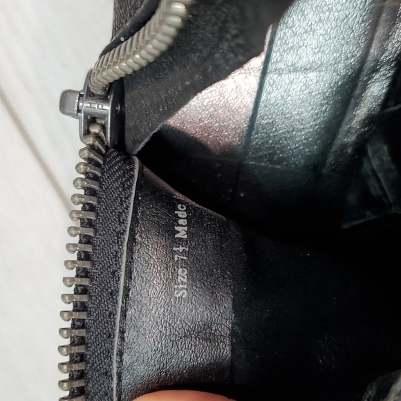 Dolce Vita Women Moto Leather Double Zip Heels Boots shoes sz 7.5 - Picture 14 of 14